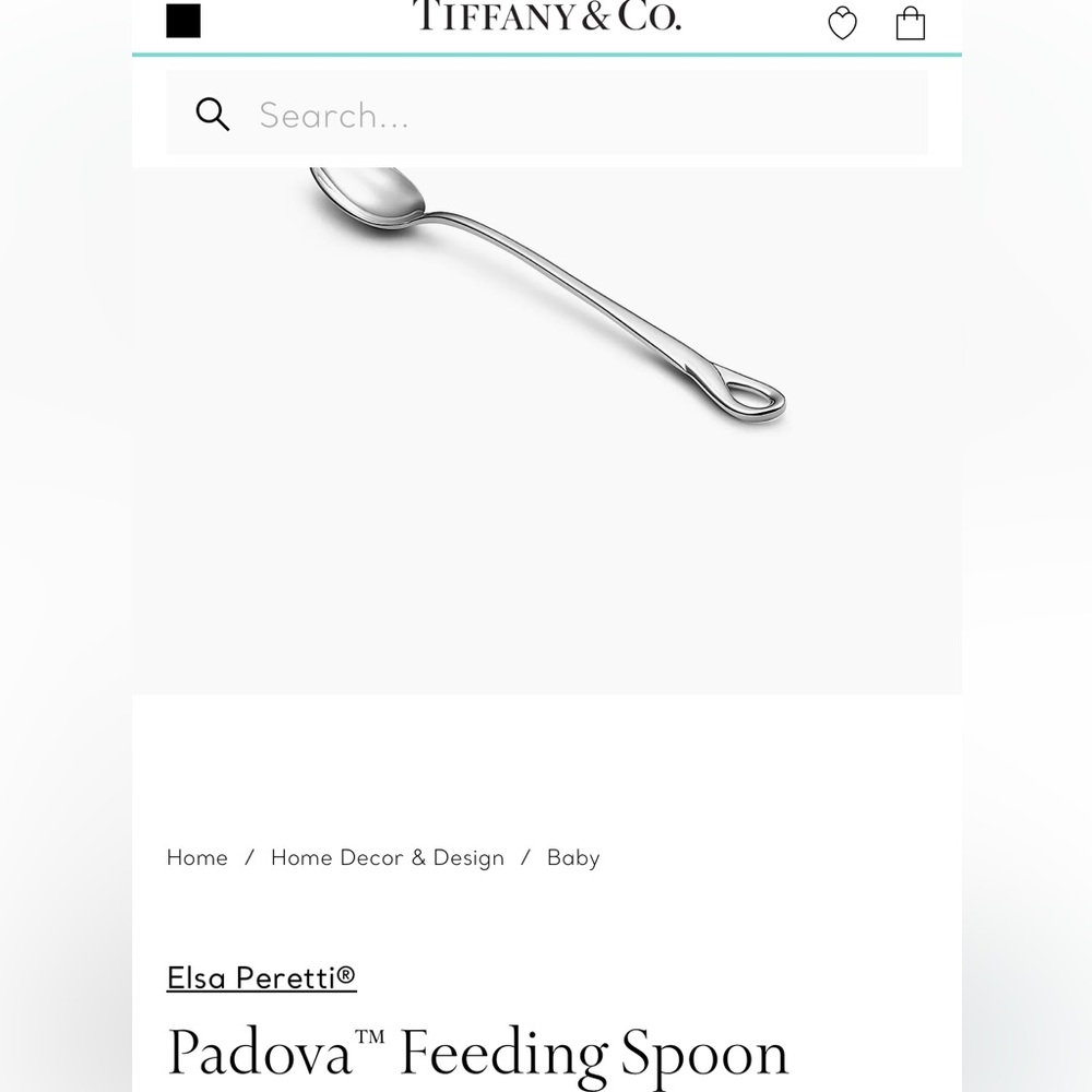 Padova Feeding Spoon Tiffany&Co. brand new, with original boxes ribbons, receipt